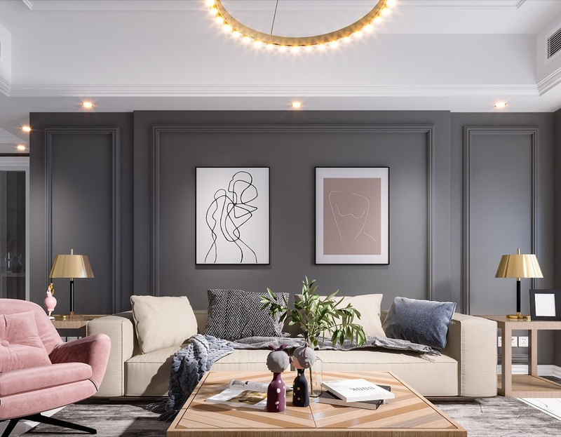 兩居室88平簡歐裝修風(fēng)格效果圖